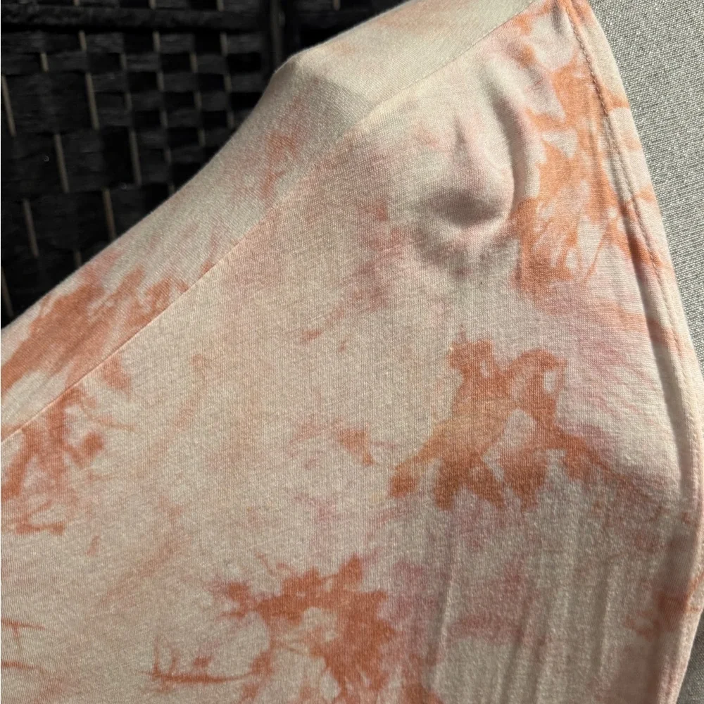 Ginger G Peach and White short sleeved Cardigan - Picture 4 of 5